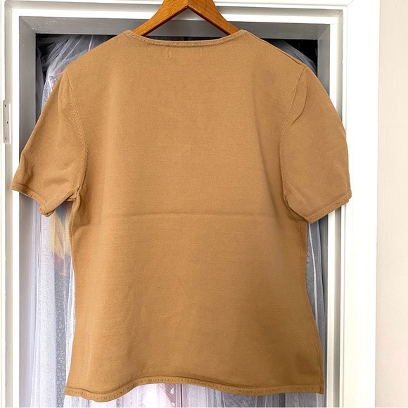 Alfred Dunner Short Sleeve Sweater with Appliqué Floral Detail - Picture 10 of 11